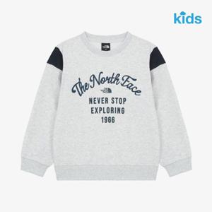 [노스페이스키즈] (NM5MR51S_헤더그레이) 키즈 플레이런 스 셔츠   NKUS