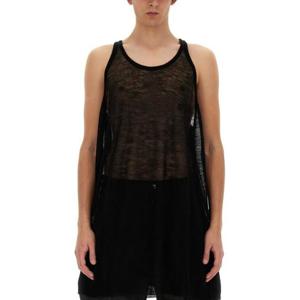 릭 오웬스 민소매 티셔츠 RR01D3662 KM09 BLACK