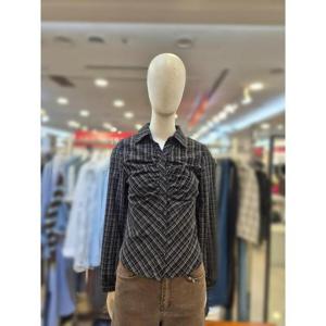 부루앤쥬디 세이브존03 부루앤쥬디 셔링 채크 셔츠 AGBBRKSH107BA