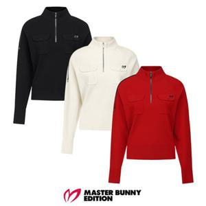 [마스터바니에디션] (421E3SR205) 여성 플랩 포켓 하프 집업 니트