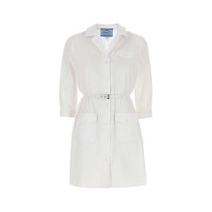 프라다 미디 원피스 P3N15ESOOO1XV2 F0009 White