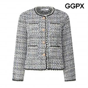[GGPX] 밧줄 트위드 노카라 자켓 (GP9JK031F)