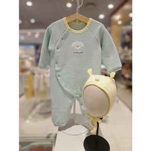 블루독베이비[hu] 25.FW겨울신상 MN)도기쭈글퀼팅세트우주복 45C70-041-04 내의우주복 실내복 겨울우주복