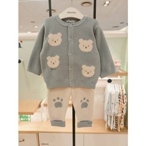 [압소바] (인디블루) 25FW 세드릭 니트가디건 상하복 (A2721206)