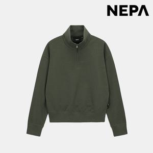 네파[택가89,000원]여성 간절기 에센셜 하프 짚업 티셔츠 7K65460