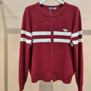 라티움 HC34 부드러운느낌 두줄 단가라 짧은 가을 니트가디건 T2533cd07