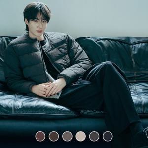 [지오다노]남성 경량 퀄팅 라운드넥 자켓 075916