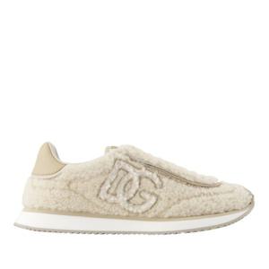 돌체앤가바나 시어링 로고 패치 로우탑 스니커즈 CK2288AI988 8