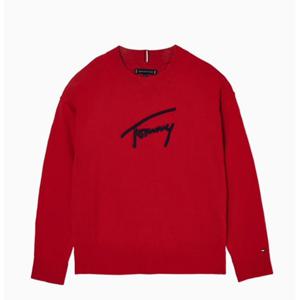 [타미힐피거칠드런] 바시티 그래픽 스웨터 T42F7WWO150BT1