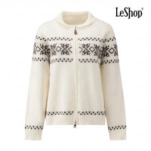 [르샵] 숄카라 눈꽃 노르딕 집업 니트 가디건 (BP9KC017A)