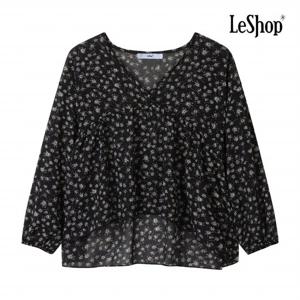 [르샵] 플라워 패턴 언밸런스 블라우스 (BP9BL027A)