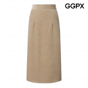 [GGPX] H라인 백 트임 미디 스판 스커트 (GP9SK033B)