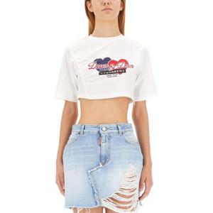 디스퀘어드2 반팔 티셔츠 S75GD0345 S23009100 WHITE