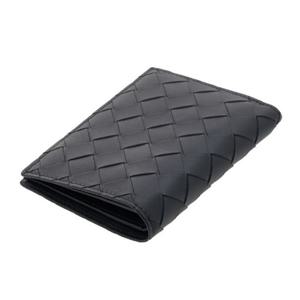 보테가베네타 742143 VCPQ4 8803 블랙 인트레치아토 플랩 반지갑