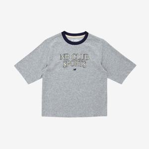 뉴발란스키즈반팔티 PQC NK9BF3101U-AC ESSENTIAL 7부 로고 긴팔티