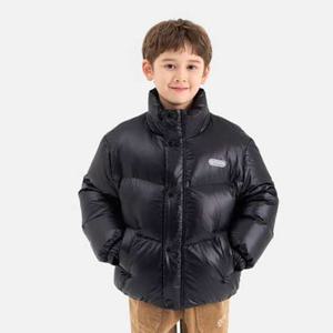 [차일디] 아웃도어프로덕츠키즈 (OD254ODJ01 BLK) 글로시 하이넥 숏 푸퍼 다운 블랙