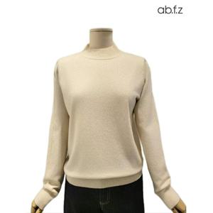 [에이비에프지]솔리드 반폴라 긴팔 니트 APA1HW34A