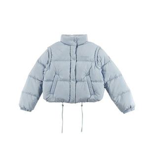 디스커버리 여성 헤이니 2IN1 크롭 RDS 패딩 DWDJ95036-BLL