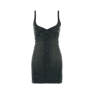 발렌시아가 미디 원피스 849801TTW76 3394 BLUE