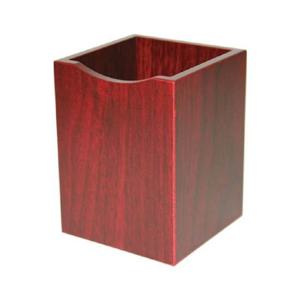 우드클럽 원목 사각연필꽂이 7350FBU 마호가니/74x74x98mm (1개)