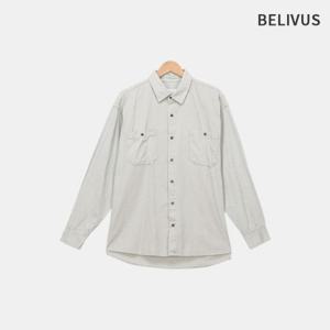 빌리버스 남자 가을 세미오버핏 투포켓 긴팔 셔츠 자켓 남방 BFAR004