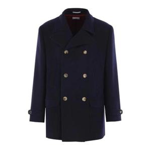 브루넬로 쿠치넬리 울 플라넬 피코트 MY4967029CX200 Blue