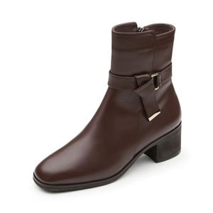 RENBOC5934K3 금강제화 랜드로바 르느와르 사이드 절개 매듭 앵클 부츠(브라운)
