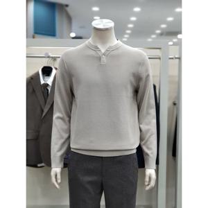 [파렌하이트]면사 스판 헨리넥 니트 FJIBH3101 BE_DJ