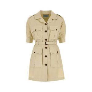 프라다 미디 원피스 P3N62HSOOO15B5 F0018 BEIGE O TAN