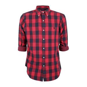 랄프로렌 체크 패턴 버튼다운 칼라 셔츠 710P00517001 RED