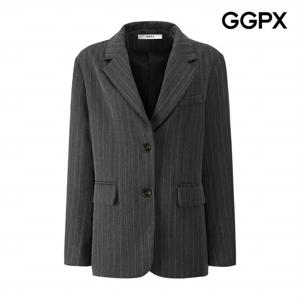 [GGPX] 더블 카라 스트라이프 싱글 자켓 (GPAJK008F)