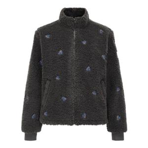 [파리게이츠] (521E4TF402)여성 플라워 자수 하이넥 덤블 집업 점퍼