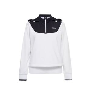 [와이드앵글]여성 TO 우븐 MIX 쿼터 집업 후드 LWWU25231