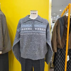 르피타 DP01 자가드카라니트 L254BSWB57