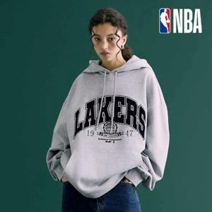 NBA  남녀공용 커플 기모 후드 티셔츠 254TH020P그레이