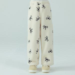 [아이러브제이] 티어렛 리본뽀글이 팬츠 JXWPT19