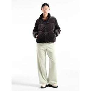 [휠라] FILA 25년 여성용 벨벳 볼륨 다운자켓 FS254DJ02F002006 차콜-3