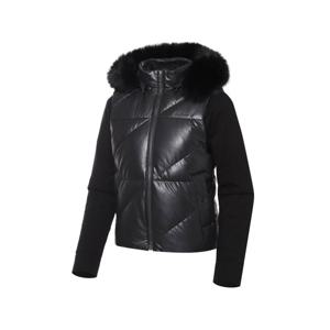 [와이드앵글]여성 CO 비건 레더 하이브리드 퍼 스윙 다운 WWW23514Z1