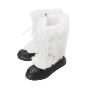 파리게이츠골프화 NQC 521D4SE041_WH 여성 논스파이크 퍼 블록 러버 골프화