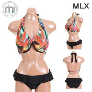 (MLX) 여자 비치웨어 낙엽패턴 비키니 수영복-DM_284