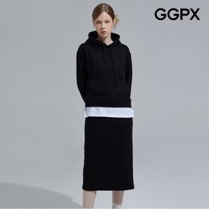 [GGPX] 레이어드 후드 티 앤 스커트 셋업 (GPAST018F)