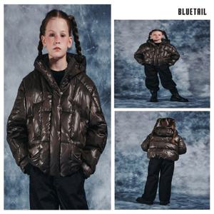 [블루테일]AZH4JP03BN 브라운 크롭 다운 점퍼