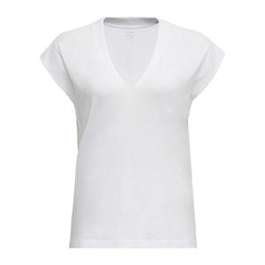 프레임 코튼 브이넥 반팔 티셔츠 LWTS0826 BLAN