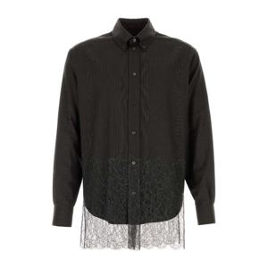 펜디 자수 레이스 헴 울 셔츠 FS1332AVK1 F0DHP