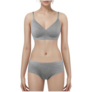 [비비안(언더웨어)]편안한 모달 골지 노와이어브래지어팬티세트  [BR1996ABP1996A]