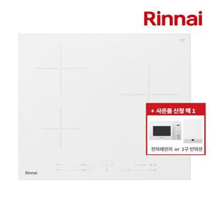 린나이 인덕션 IHC60PW 3구 고화력 고효율 빌트인 매립형 전기레인지(택배발송/자가설치)