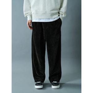 (455Y21LY85) [에잇세컨즈] 벨베틴 코듀로이 밴딩 팬츠  블랙