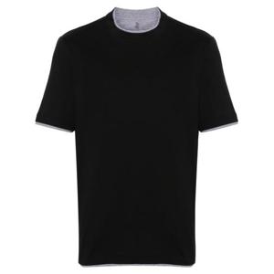 브루넬로 쿠치넬리 반팔 티셔츠 M0B137427CCB75 BLACK