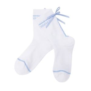 [세인트앤드류스]여성 백 리본 컬러 라인 중목 양말 821E1SC055