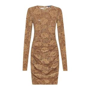 25 FW 돌체앤가바나 샹틸리 레이스 세미 시스루 미니 드레스 F6DBCTFLUBV TP432521914